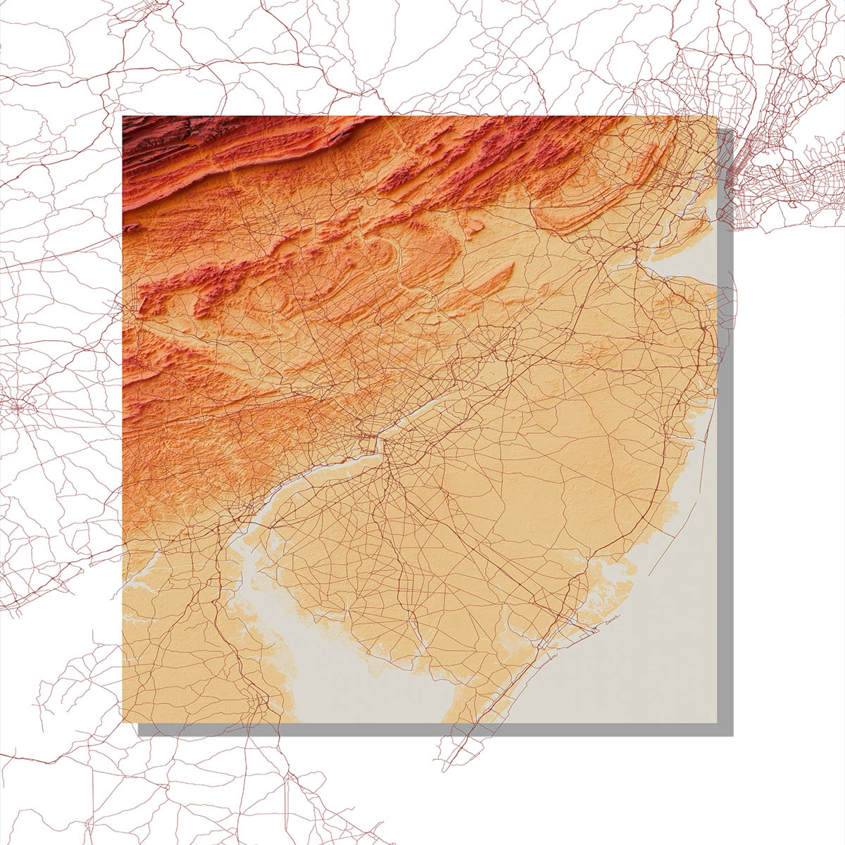 Relief map thumbnail