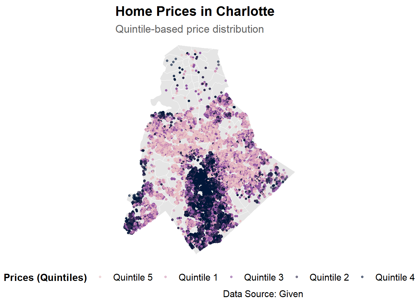 Map 1: Home pricing
