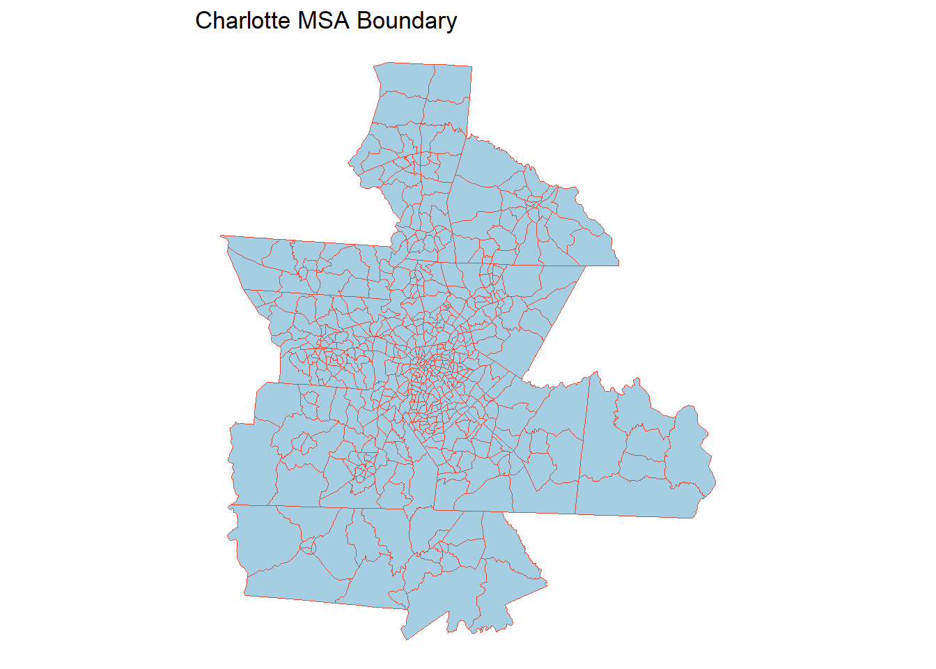 Charlotte MSA context map